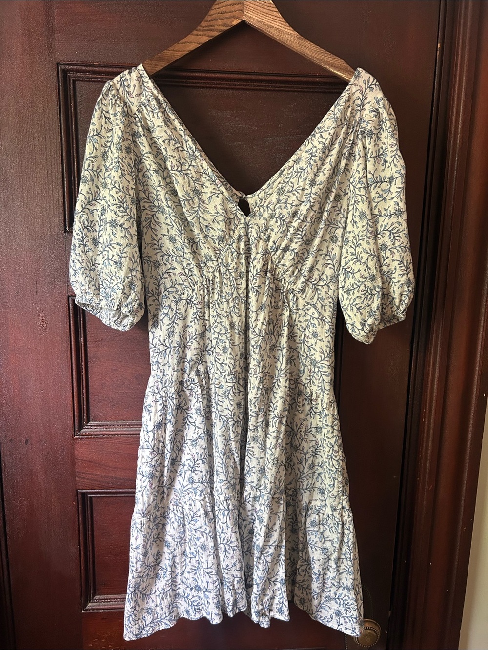 XiRENA Nissa Mini Dress in White Blossom Size Small Ditsy Floral A-Line Boho - Picture 5 of 12